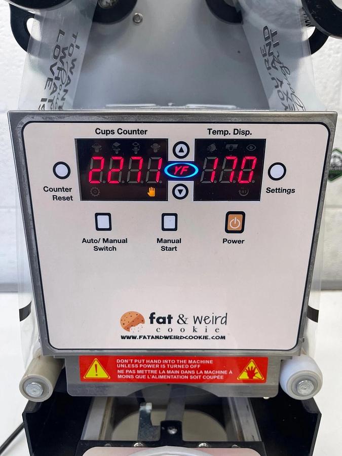 Used Y-Fang Sealing Machine ET-99SF Cup Sealing Machine, 110/120VAC, 60Hz, 420W