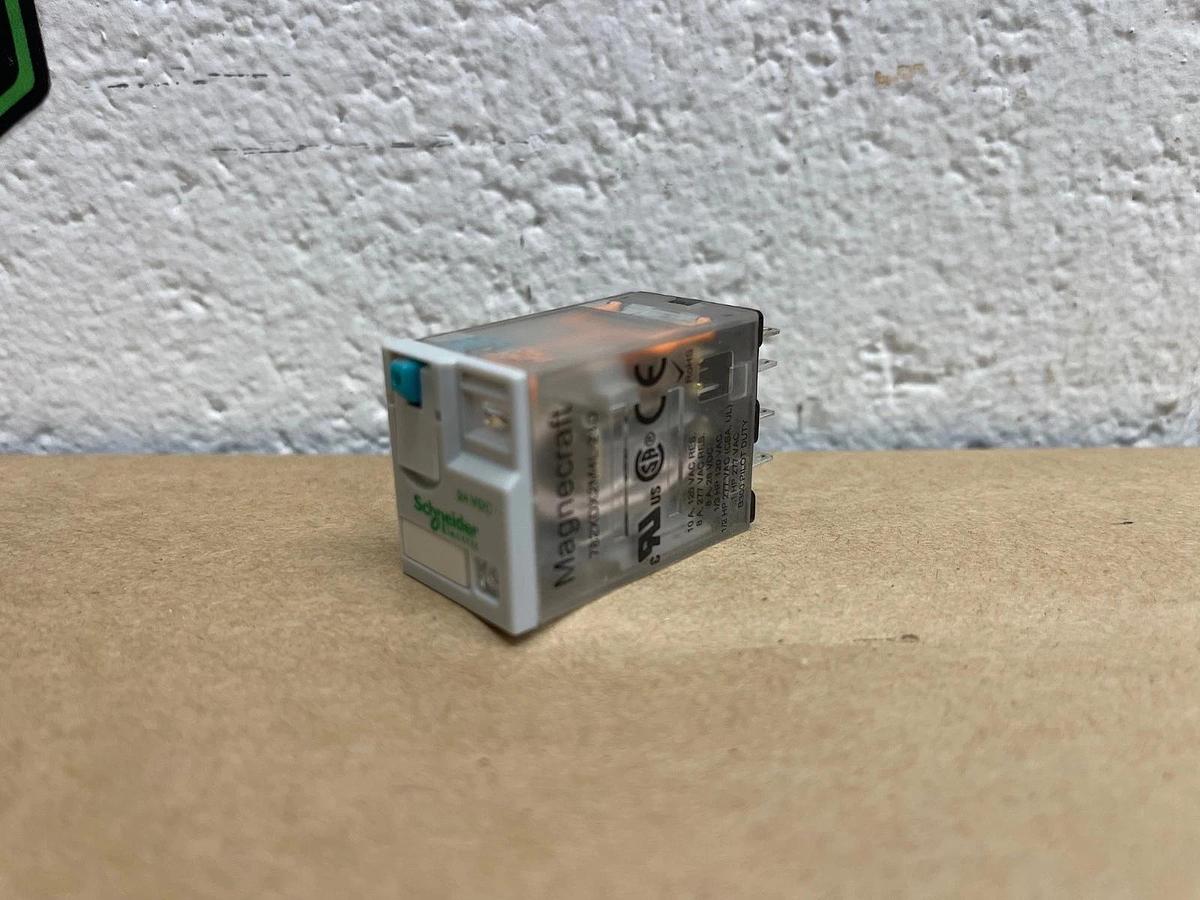 Used Schneider Electric Magnecraft 782XDX2M4L-24D Relay 4PDT, 10A, 24VDC Qty 8