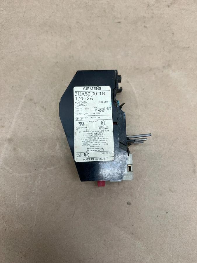 Used Siemens 3UA50 00-1B Overload Relay