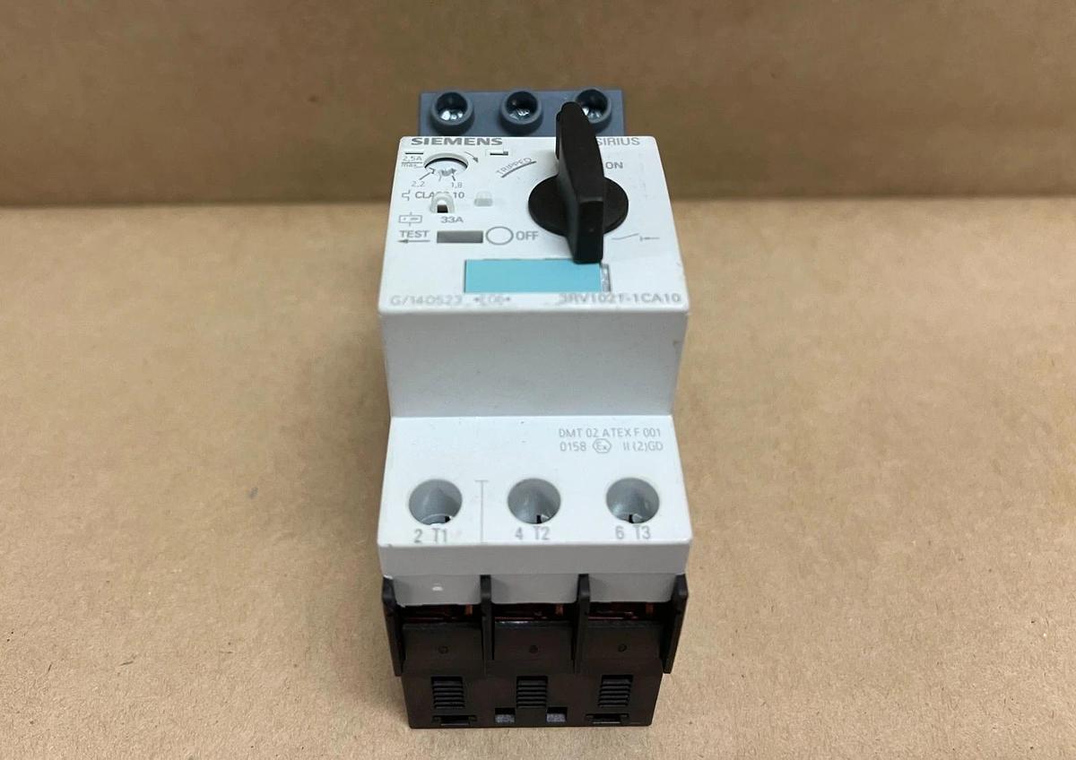 Used Siemens 3RV1021-1CA10 Motor Protection Circuit Breaker