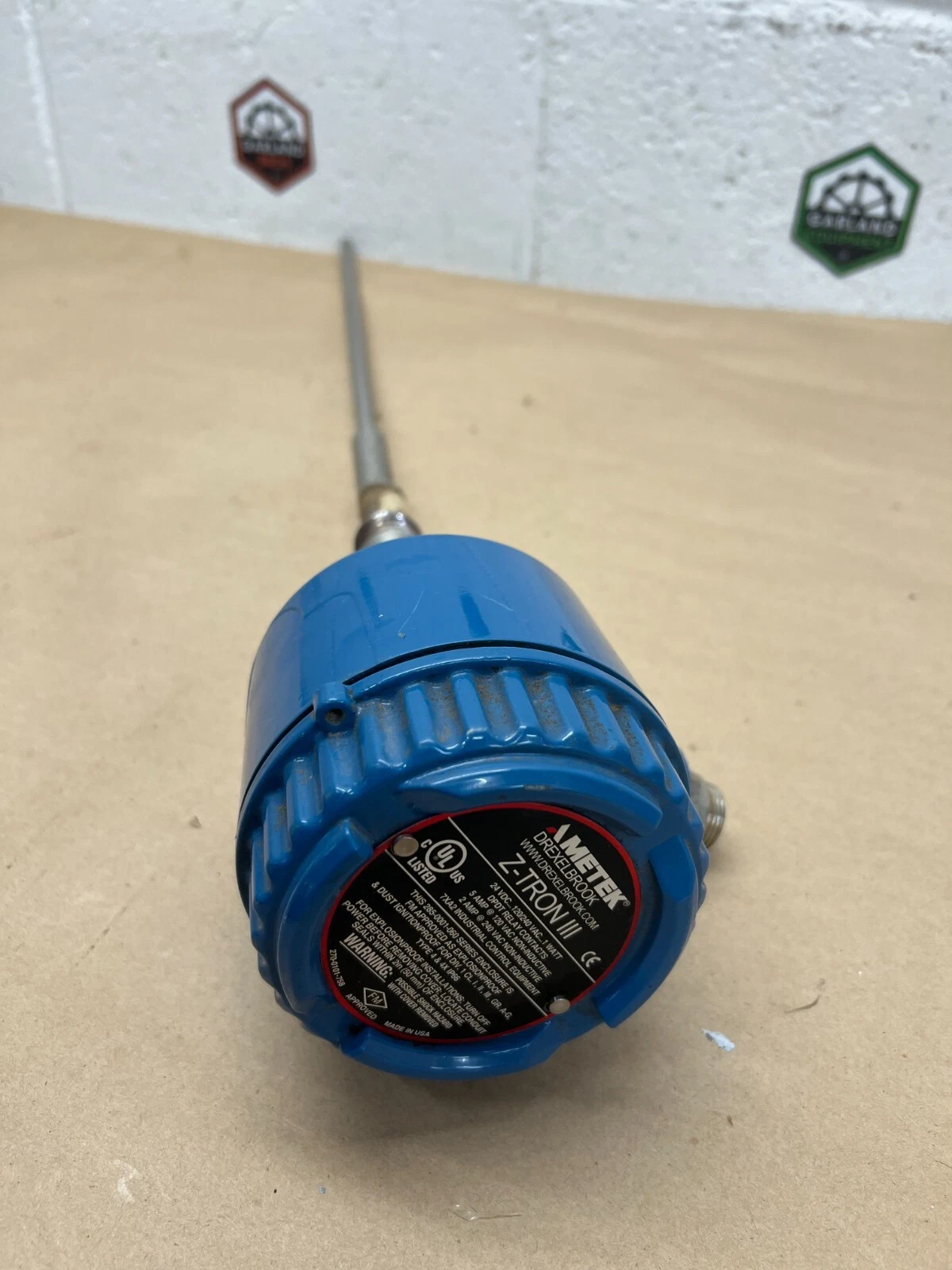 Used Ametek Z-TRON III 24VDC, 120/240 VAC Level Control Sensor Module Explosion Proof