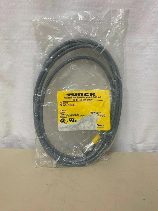 Used Turck RK 4.4T-2-RS 4.4T Euro Fast Cord Set Cable