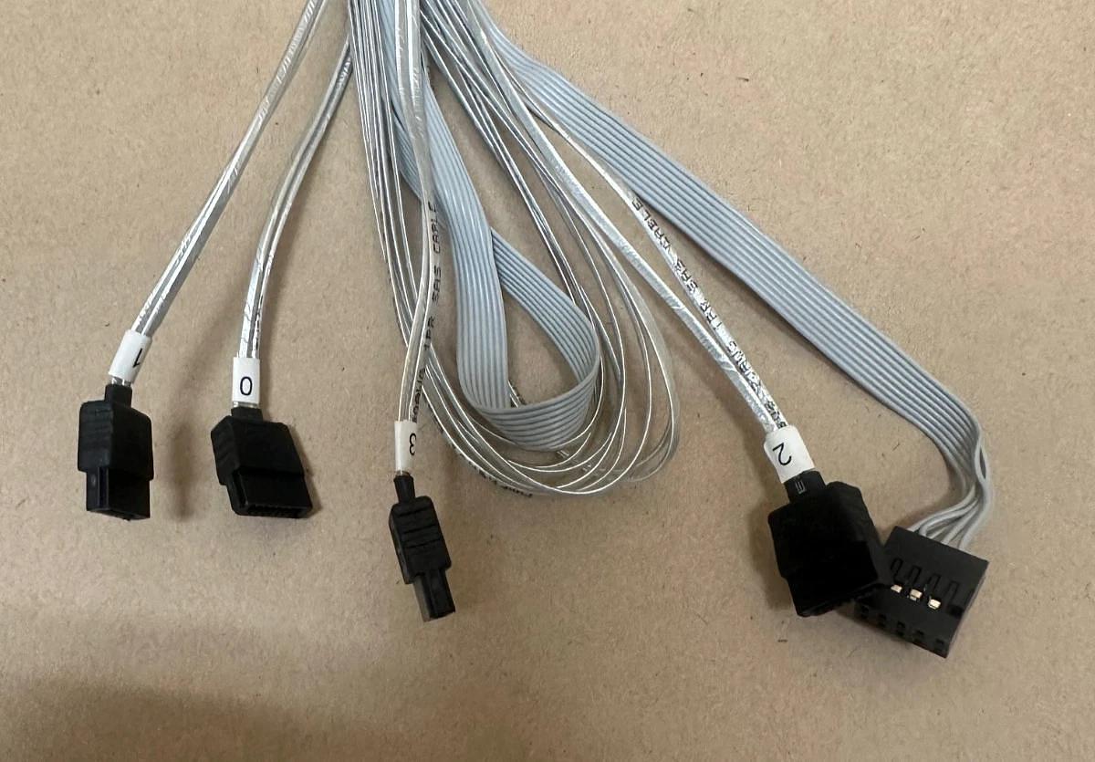 Used Adaptec CBL-00115-01-A-R 3M High Routability MiniSAS HD Cable - Lot of 3