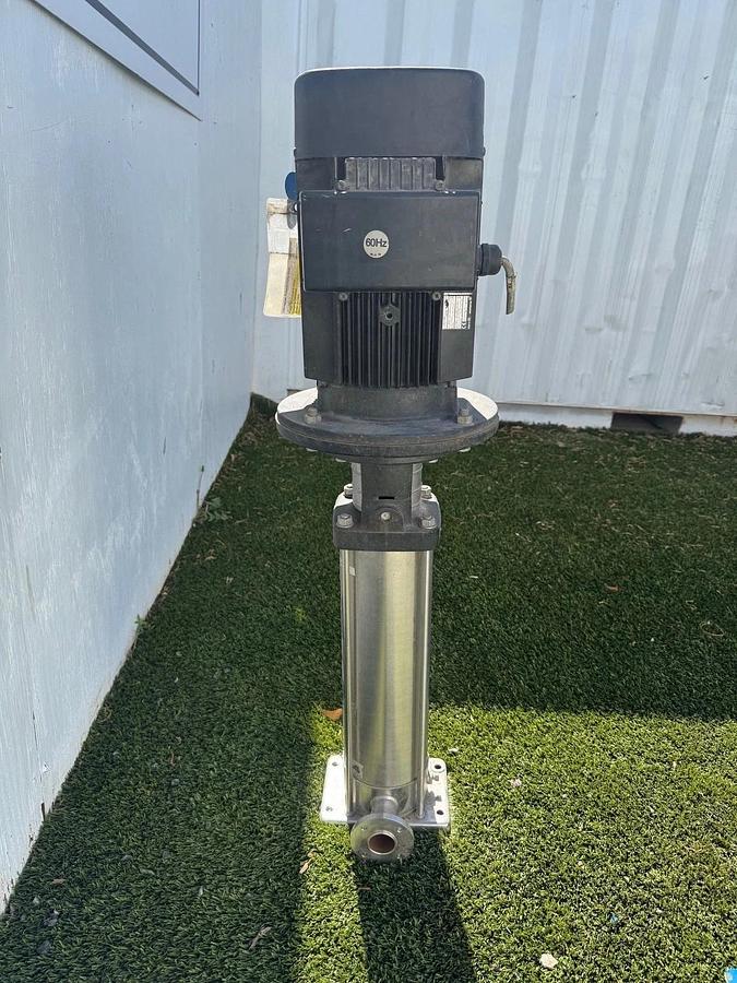 Used Grundfos CRN 4-160/14 A-F-G-AWWK 7.5Hp @ 3500RPM Booster Pump, 31GPM, 14 Stages