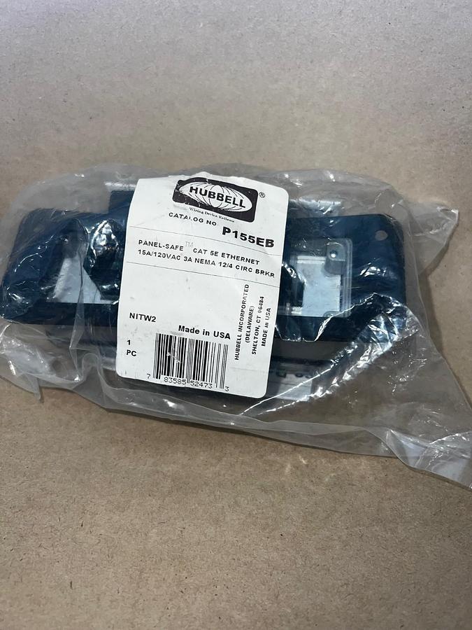 Used Hubbell P155EB Panel-Safe Cat 5E Ethernet *NEW*