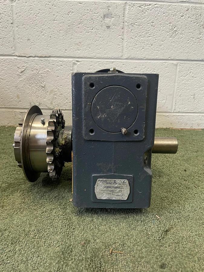 Used Hub City 0220-78184 Quill Input Solid Output Double Worm Gear, w/ FMCBE-875