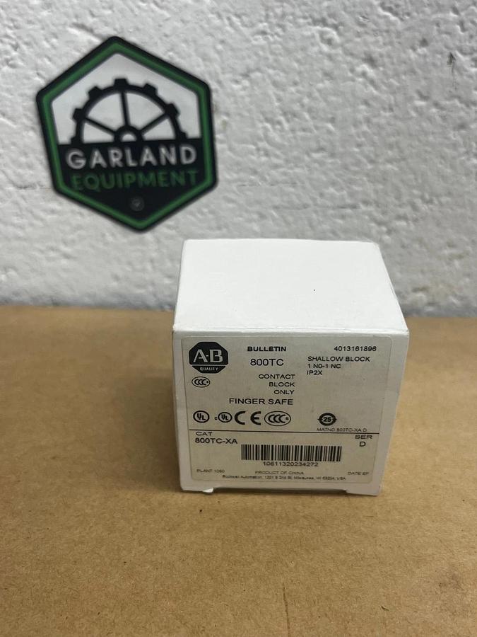 New - open box Allen Bradley 800TC-XA Shallow Block - Contact Block Only