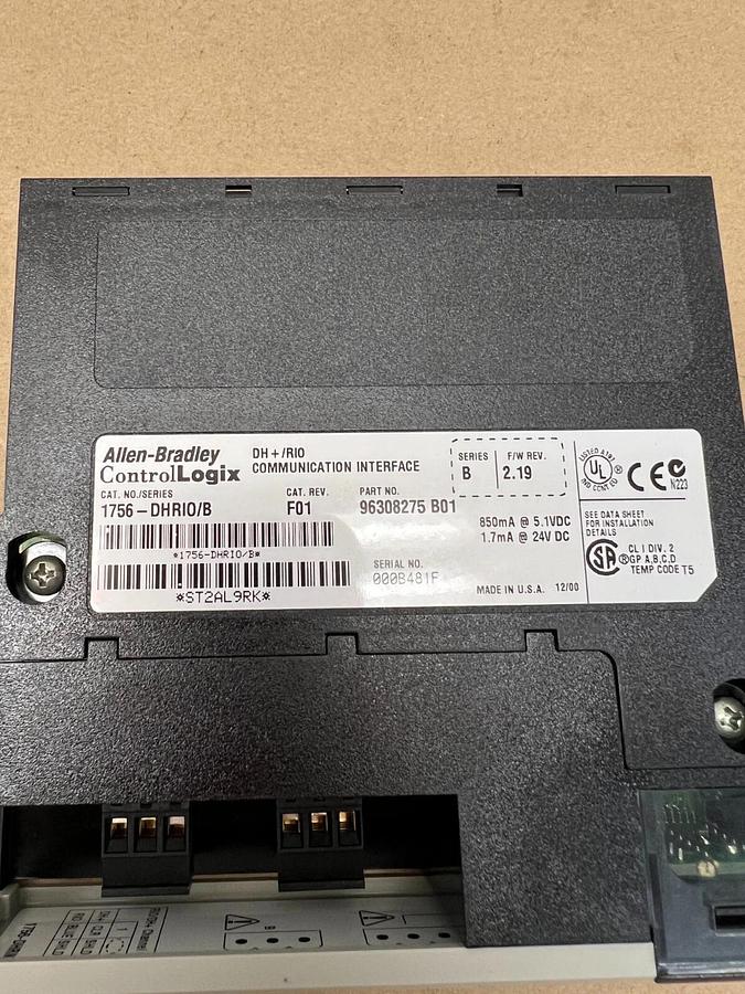 Used Allen Bradley 1756-DHRI0/B DH + RI0 Communication Interface