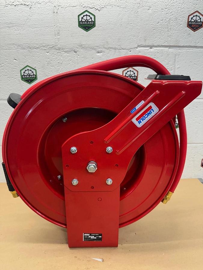 New - open box Lincoln 83754 Air/Water Hose Reel 1/2” Retractable Hose