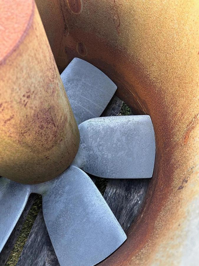 Used Hartzell Fan 46-28DK3, Axial Inline Blower, 10Hp Motor @ 1770RPM, 575V