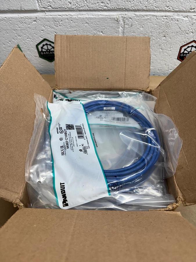 Panduit NK5EPC10BUY RJ45 to RJ45 Cable Extension - Blue - (Lot of 10) *NEW*