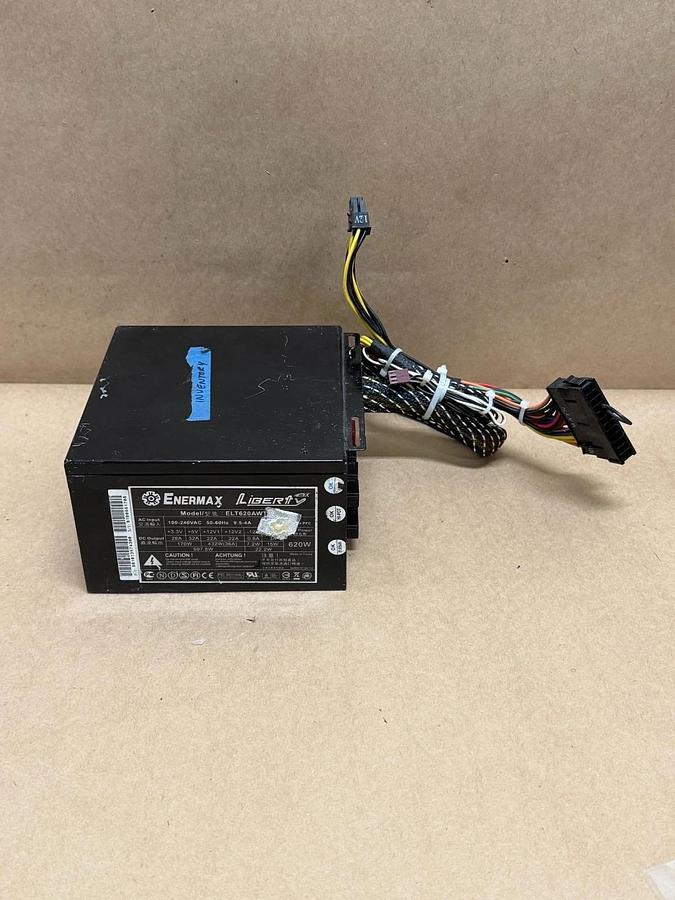 Used ENERMAX ELT620AWT 620 Watt Semi-Modular Internal Power Supply