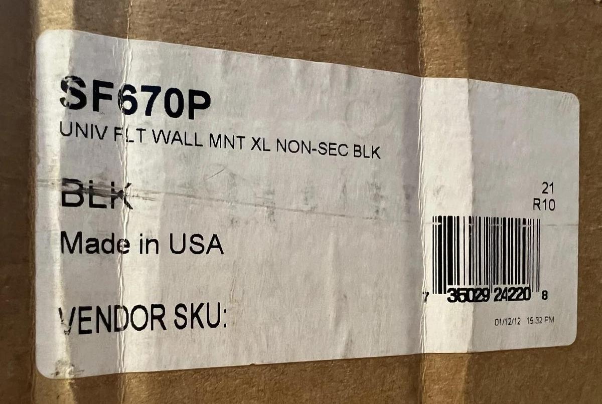 Used Peerless SF670P SmartMount Universal Flat Wall Mount *NEW*