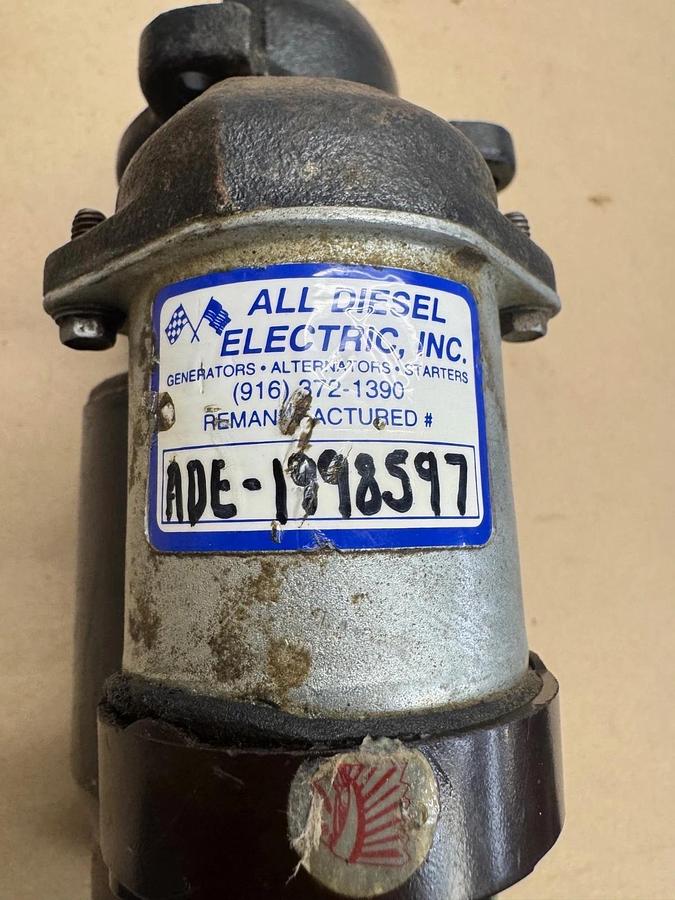 Used All Diesel Electric 1998597 SD300 Starter