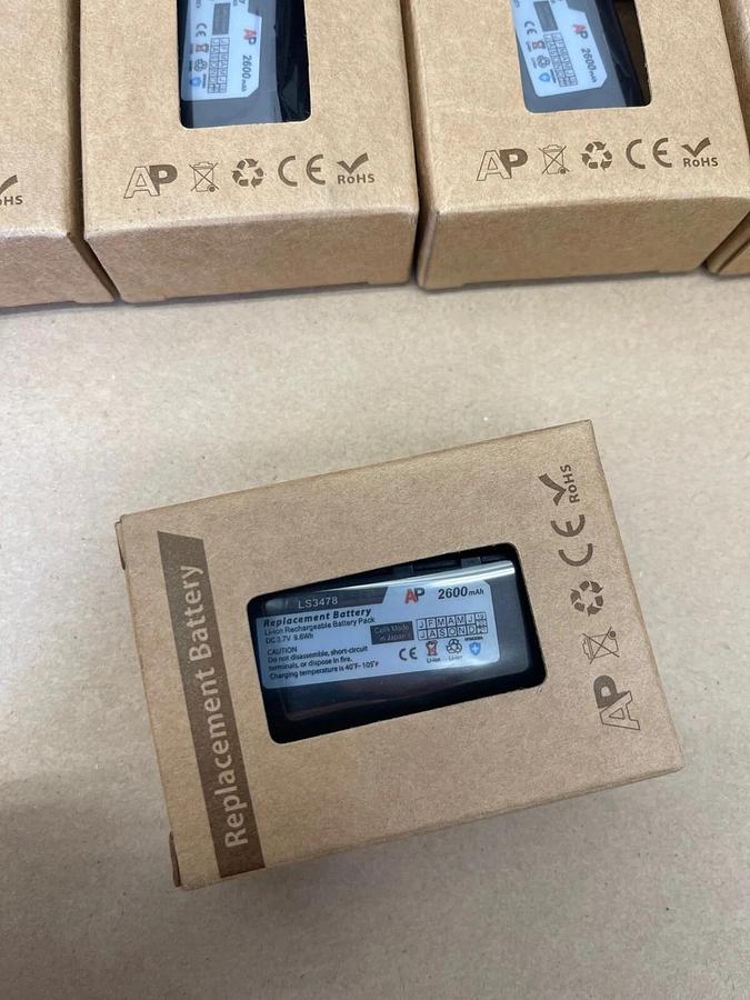 Used Li-ion Rechargeable Battery Pack LS3478 2600 mAh Repacement Battery - Lot of 5