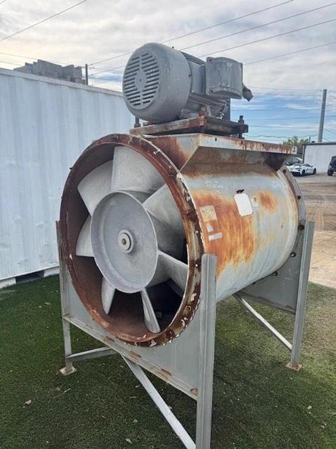 Used Hartzell Fan 54-42-VQ3, 42” Horizontal Axial Fan, 50Hp Motor @ 1770RPM, 575V