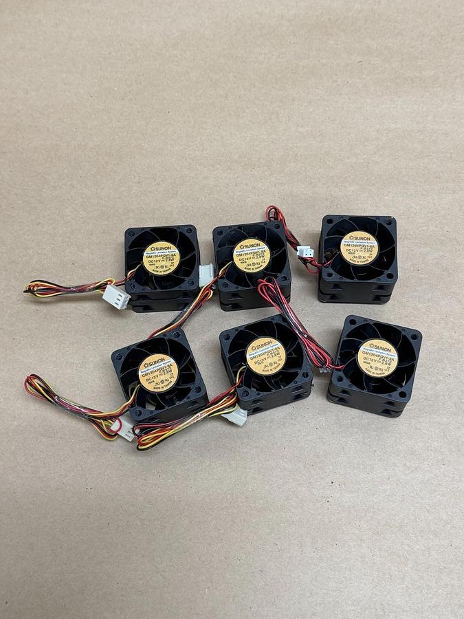 SUNON GM1204PQV1-8A 12v, 2.8w MagLev Fan - Lot of 6