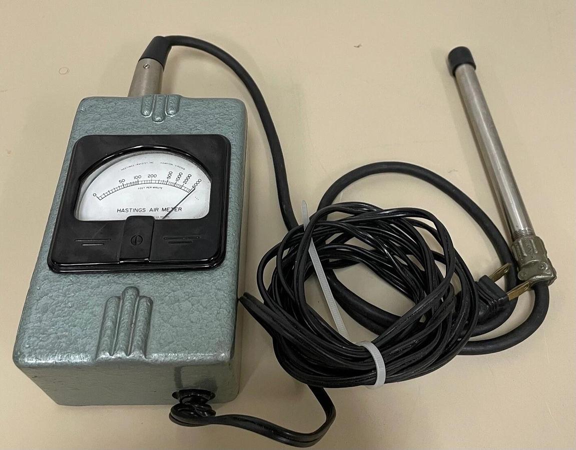 Used Teledyne Hastings Raydist G-11 Mass Air Meter Analog w/ S-27 Probe