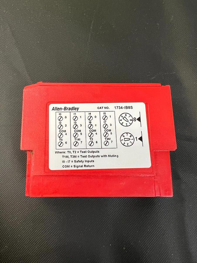 Used Allen Bradley 1734-IB8S Series B Point Guard I/O Safety Input Module