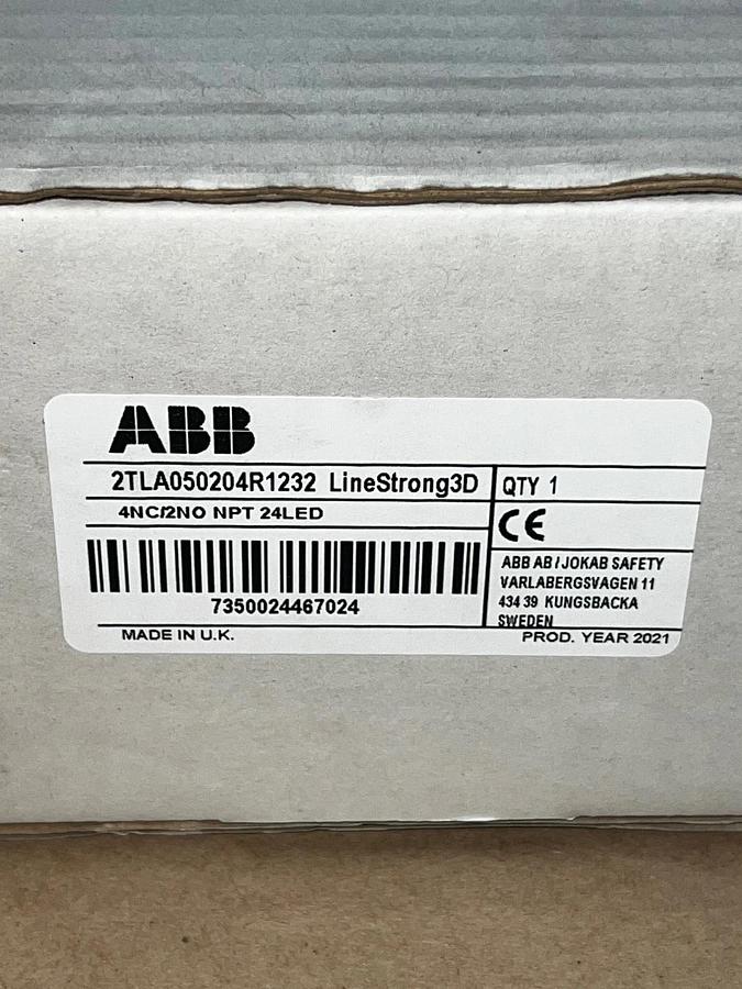Used ABB 2TLA05020R1232 Jokab Safety Switch 4NC/2NO NPT 24LED *NEW*