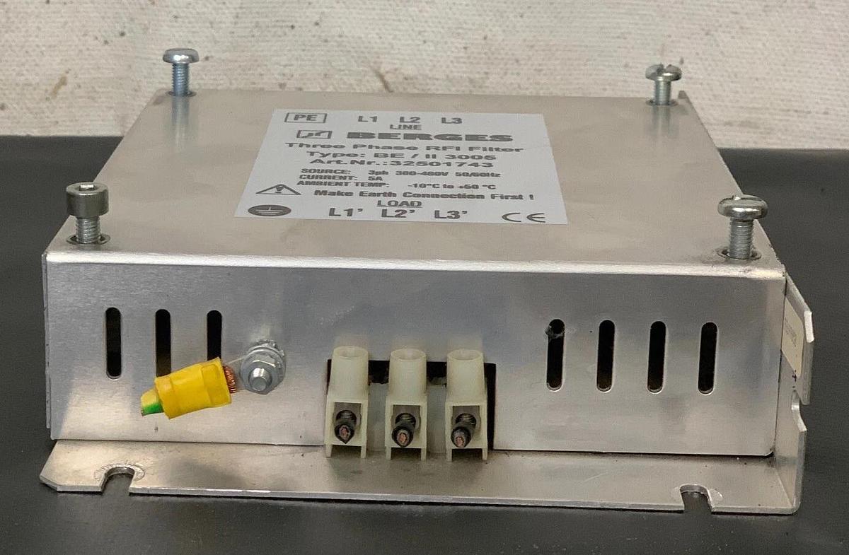 Used Berges BE / II 3005 Three Phase RFI Filter