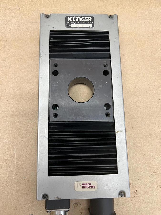 Used Klinger Scientific 5876 Micro-Controle Linear Translation Stage