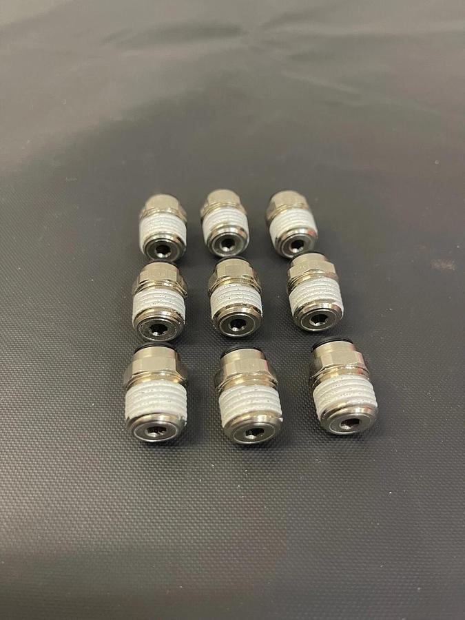 Used Legris Push-to-Connect Tube to Male NPT Tube Fitting, Connector, 1/4” Thread