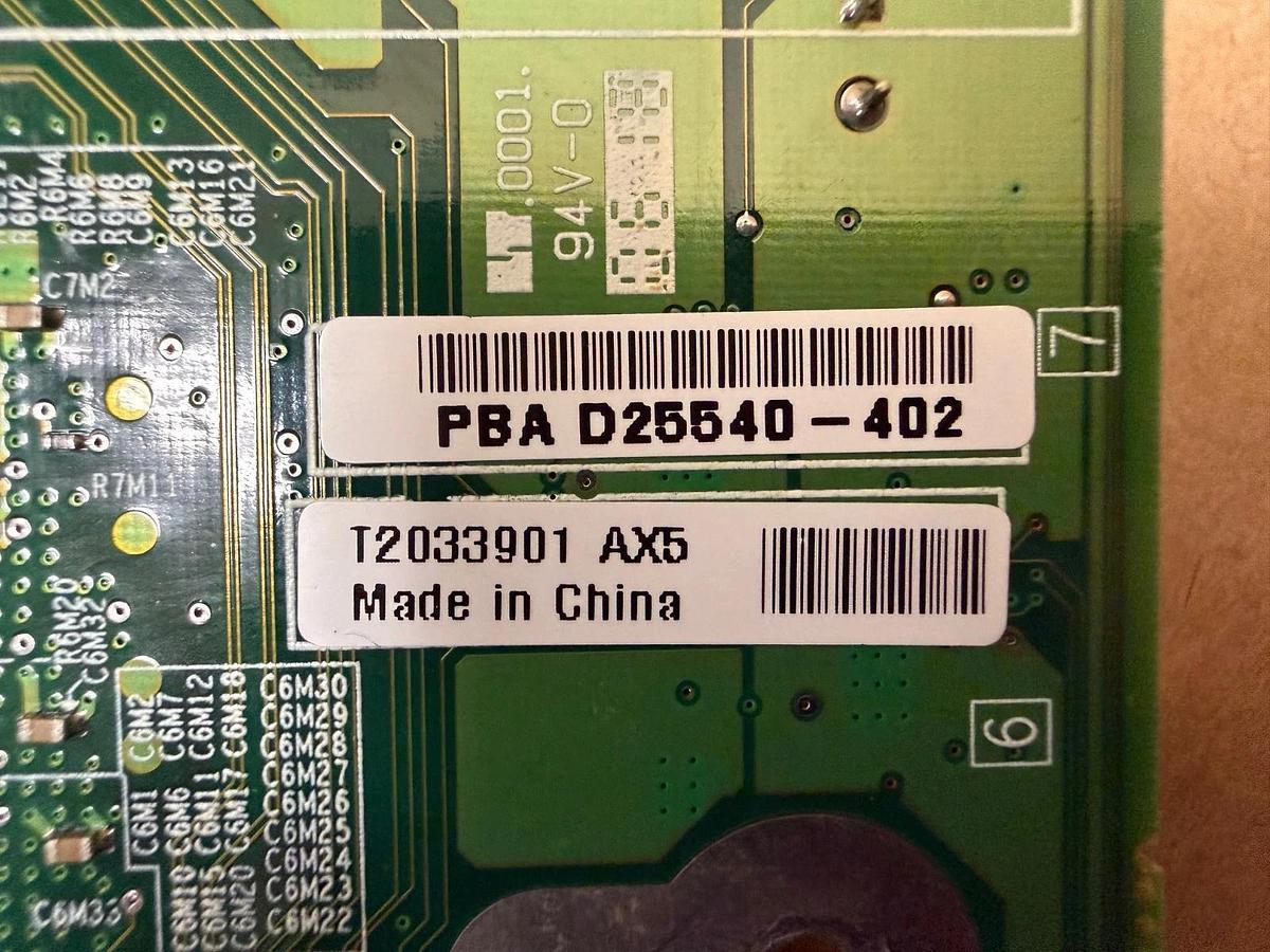 Used Intel D25540-402 Fan Board