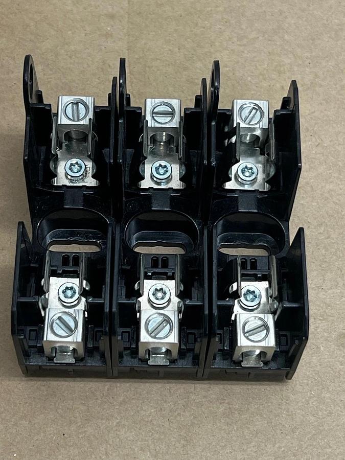 Used Eaton Bussmann JM60030-3CR 600V 30A Modular Fuse Block 3 Pole