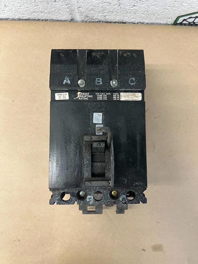 Used Square D KG-719 Circuit Breaker 3 Pole Unit, 600 VAC