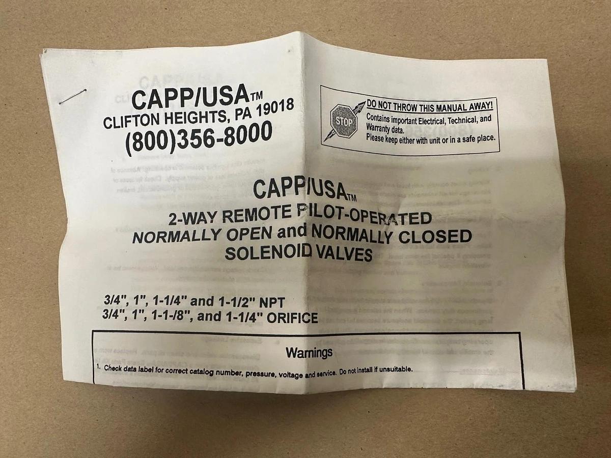 Used CAPP/USA 68588 Valve Replacement Kit *NEW*