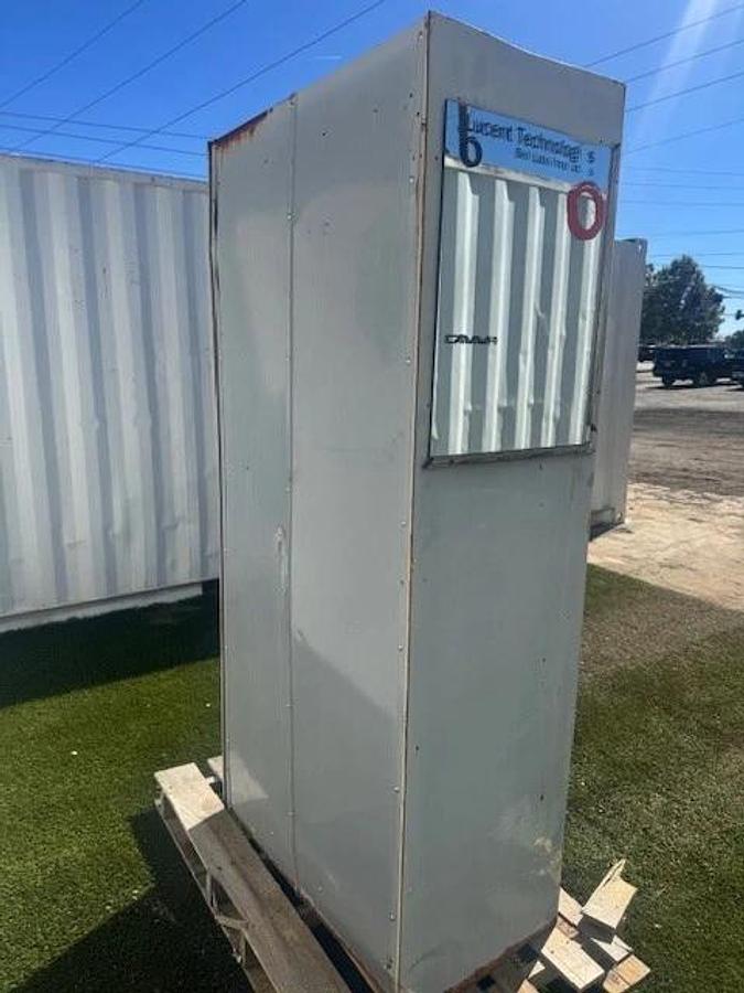 Used Industrial Storage Cabinet 2-Door, 4-Shelf Cabinet W:36” D:20” H:72” w/Mirror