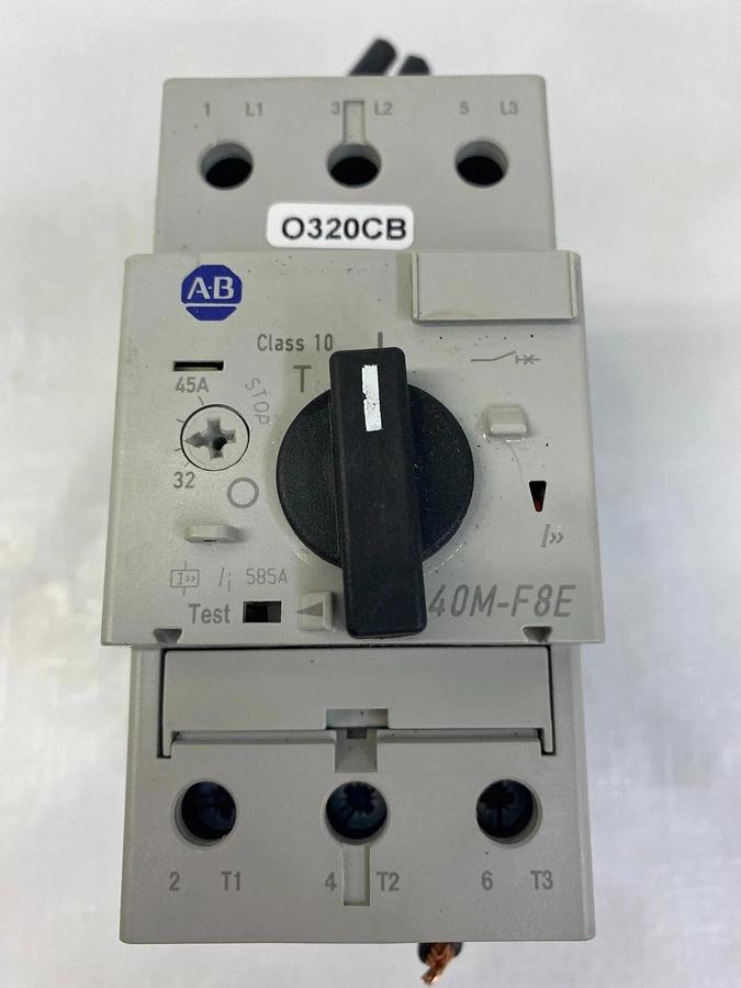 Used Allen-Bradley 40M-F8E Motor Protector Circuit Breaker