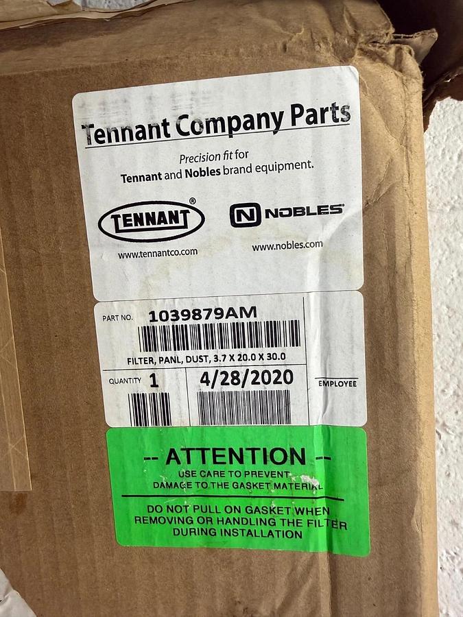 Used Tenant/Nobles 1039879AM Pleated Hopper Filter for Street Sweeper *NEW*