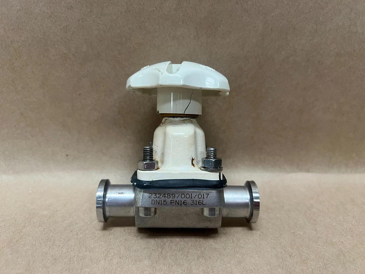 Used Saunders/Crane DN15, 316L, 1" Diaphragm Valve