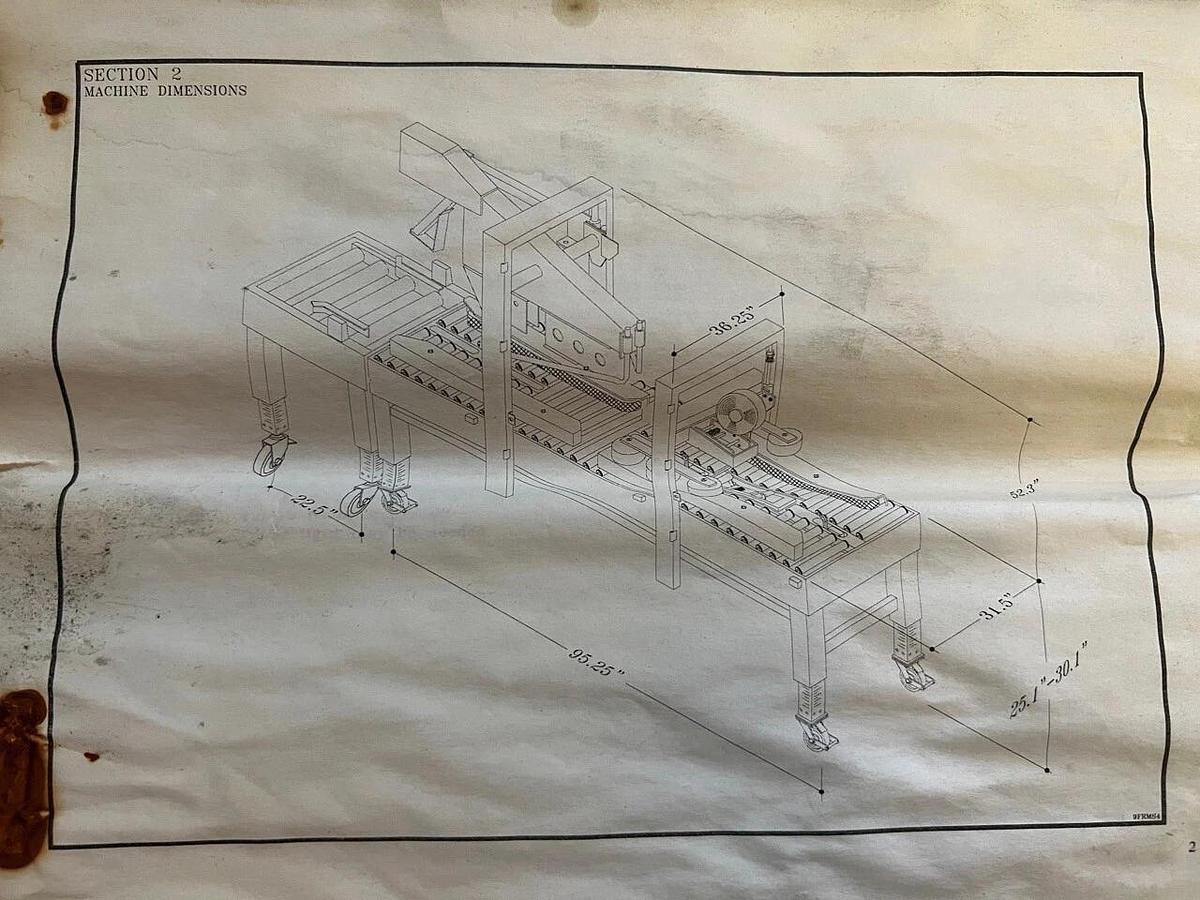 Used Bestpack 9 FRMS Sealer Case Taper w/ Index, Serial No. 98C049