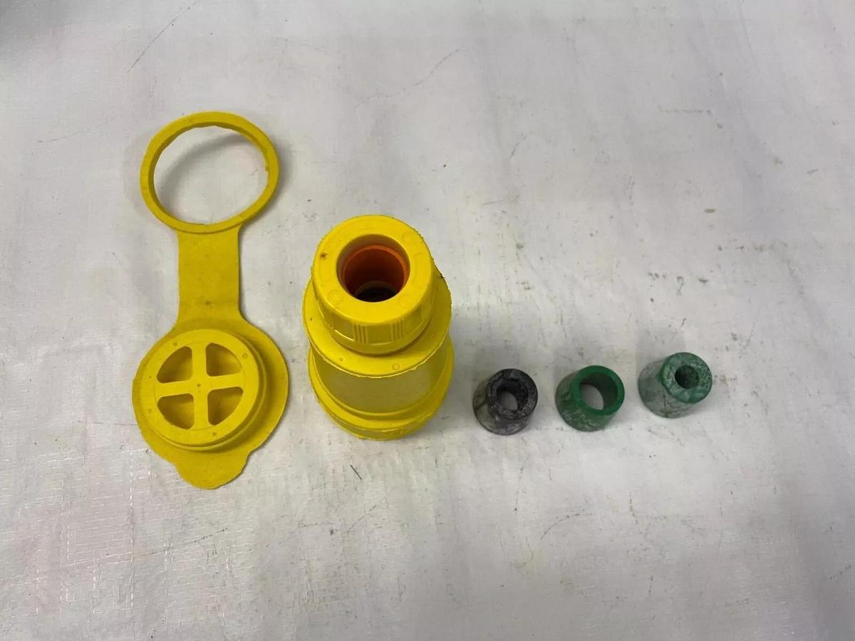 Used Woodhead 27W76 Connector-Watertite 3 Phase 480V (Yellow)