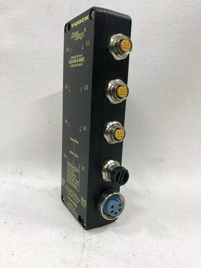 Used TURCK CDN-IM-8-0002 Bus Stop, DeviceNet 8 Discrete Inputs