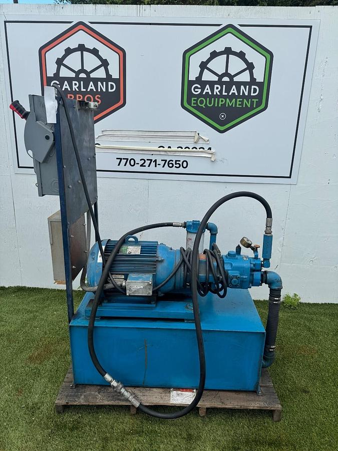 Used 20Hp Hydraulic Power Pack, Nachi VDC-3B-1A3-E20 Vane Pump, 85 Gal Tank