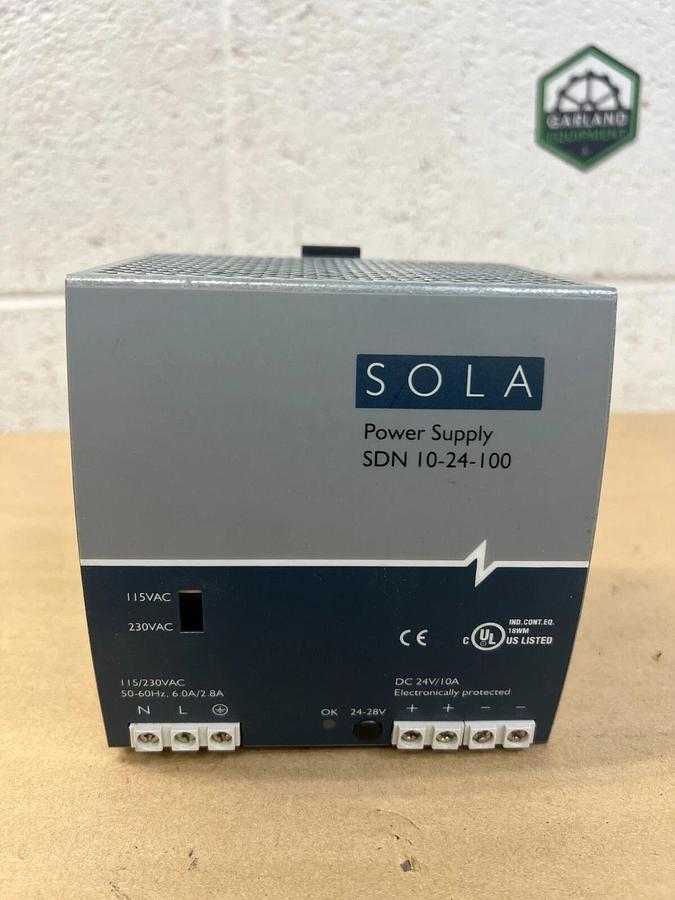 Used Sola 10-24-100 Power Supply