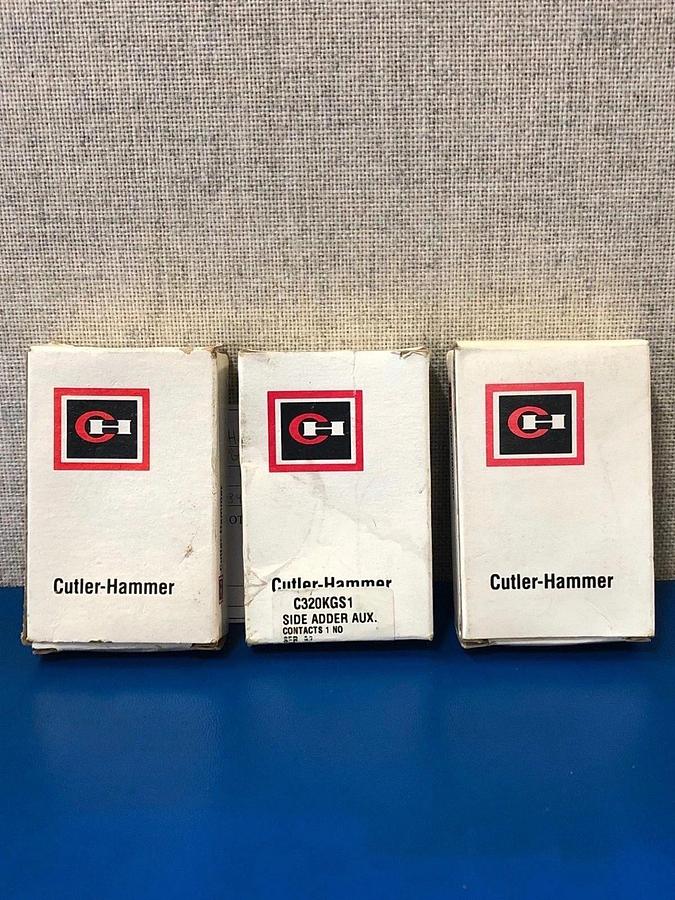 Used Cutler-Hammer C320KGS1 Side Adder Aux Series A2 LOT of 3
