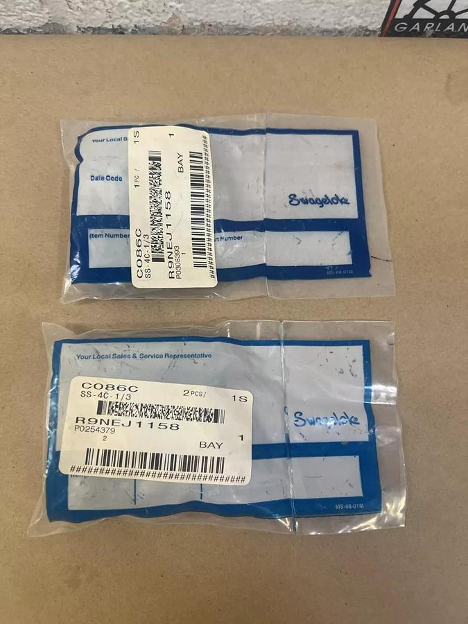 Used Swagelok SS-4C-1/3 316 SS Poppet Check Valve Fixed Pressure (Lot of THREE)