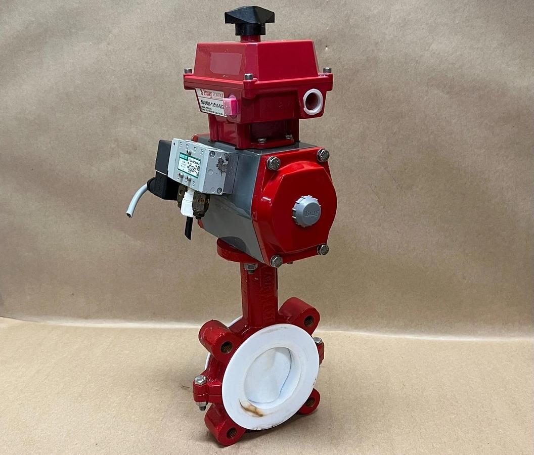Used Bray Controls 90-0830-21320-015 Pneum Actuator, Limit Switch, Butterfly Valve
