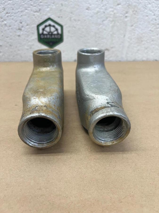 Used Crouse-Hinds 27 LB100M Form 5 Conduit Body - Lot of 2