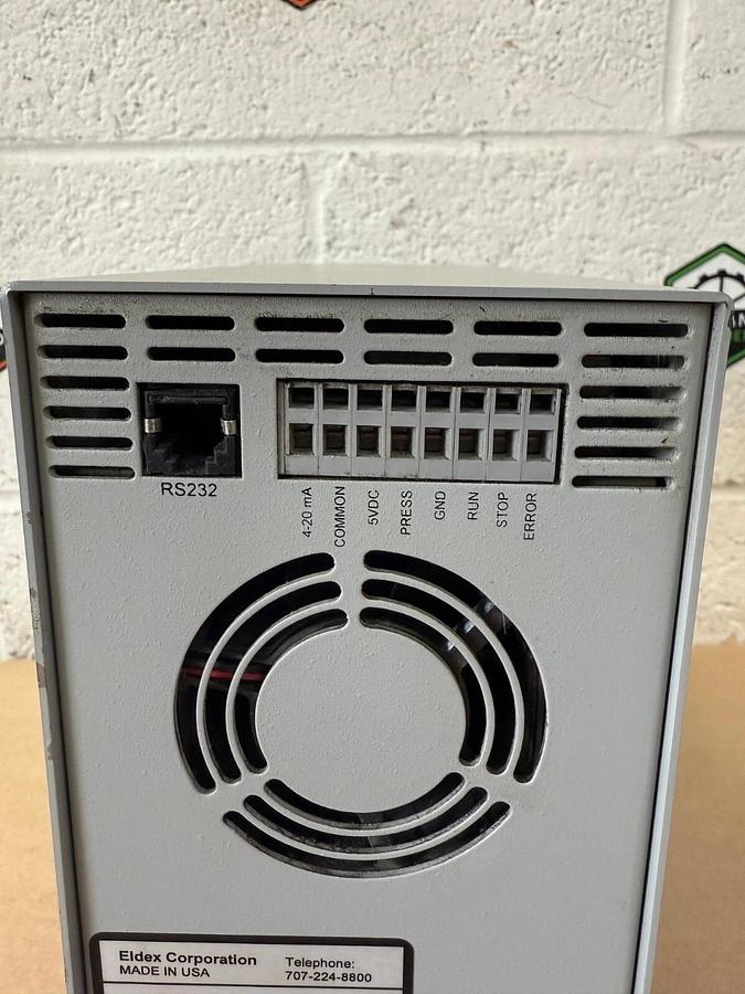 Used Eldex Corp 5966 Optus 1SM, Pressure Metering Pump, 1/8 Head, 0.003 to 5 mL/min