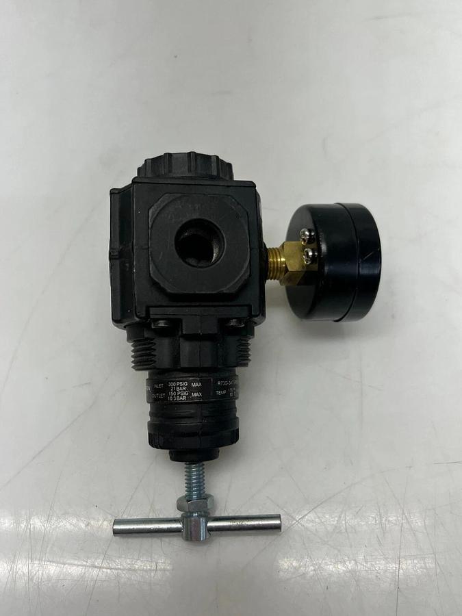 Used Norgren R73G-3AT-RMG Air Regulator Valve w/ 0-160 PSI Gauge