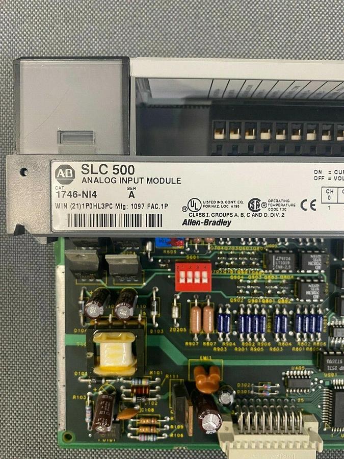 Used Allen Bradley 1746-NI4 Analog Input Module, Series A, SLC 500