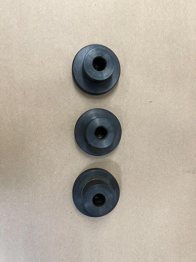 Used MSC Industrial Gibraltar Head Knurled Knob 2” - Lot of 3 - 5/8" Bore