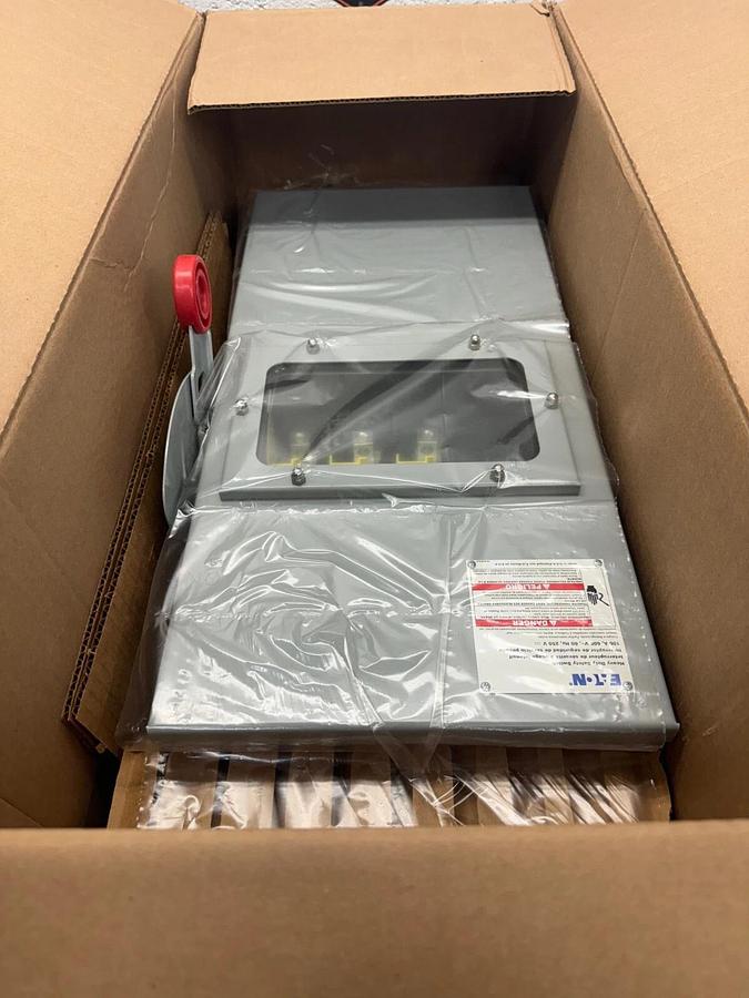 Eaton DH363UDKW Heavy Duty Non-Fused Safety Switch, 100 A, 3 P, 600 V