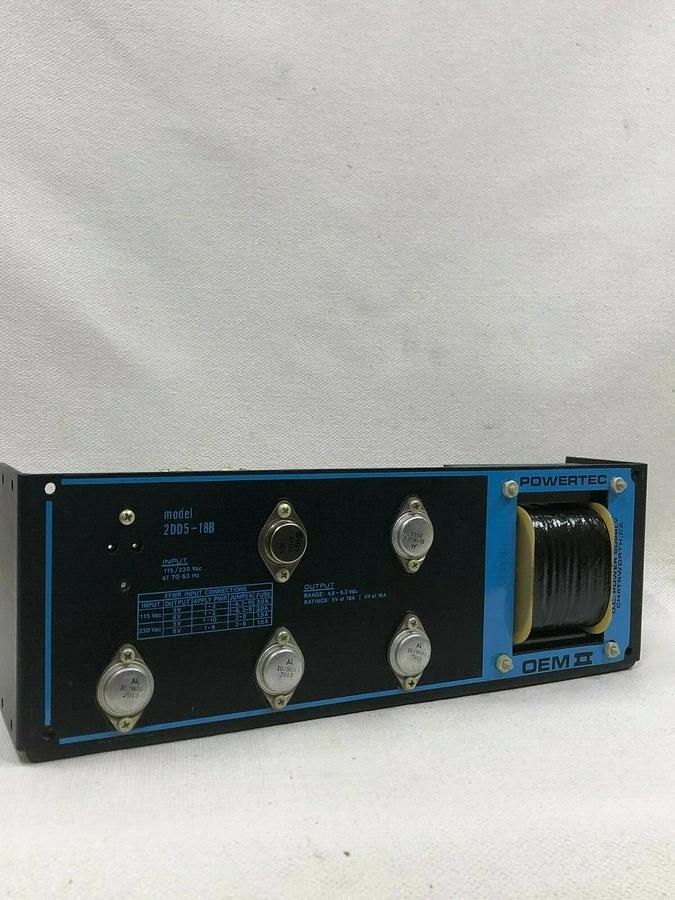 Used Powertec 2DD5-18B OEM DC Power Supply
